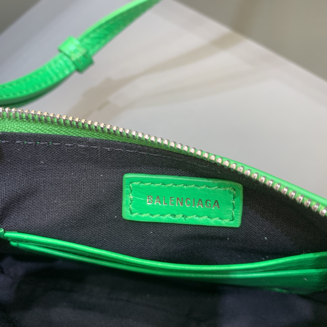 Balenciaga Le Cagole Mini Bag With Chain Shoulder Bag Green